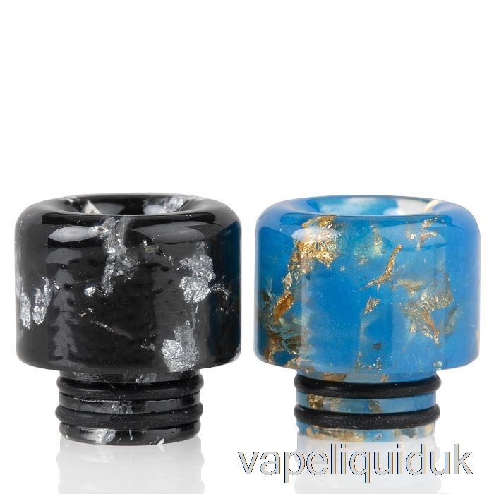 510 Sequins Resin Drip Tip Gold Black Vape Liquid